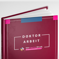 Hardcover Bindung, farbig bedruckt, stehend, bordeaux