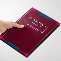 Hardcover Bindung, farbig bedruckt, liegend, bordeaux