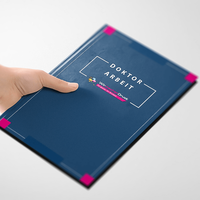 Doktorarbeit mit Hardcover-Bindung, farbig bedruckt, Umschlag Blau