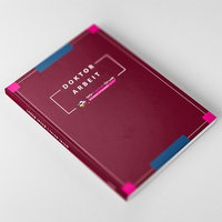 Hardcover Bindung, farbig bedruckt, liegend, bordeaux