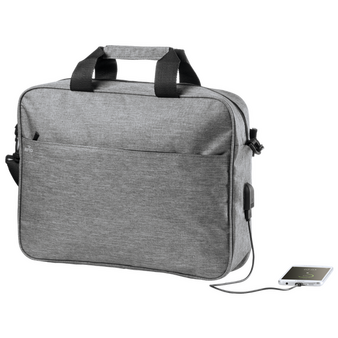 Dokumententasche aus Polyester mit RFID-Ausleseschutz, ohne Werbeanbringung