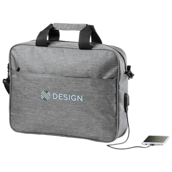 Dokumententasche aus Polyester mit RFID-Ausleseschutz