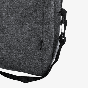 Dokumententasche aus RPET-Filz, Detail Gurtband