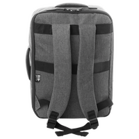 Doppelfunktionsrucksack aus RPET, Rückansicht