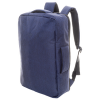Doppelfunktionsrucksack aus RPET, Farbe blau
