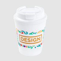 Doppelwandiger To-go-Becher bedruckt