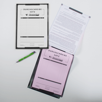 Durchschreibesätze mit Stift, bedruck, liegend