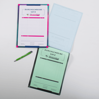 Durchschreibesätze mit Stift, bedruck, liegend  