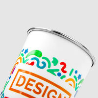 Edelstahlbecher in verschiedenen Farben bedruckt