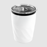 Edelstahlbecher mit Trinkdeckel unbedruckt