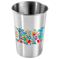 Edelstahlbecher unlackiert bedruckt