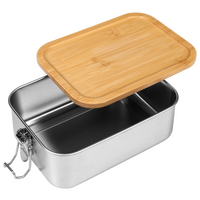 Edelstahl-Lunchbox Draufsicht