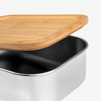 Edelstahl-Lunchbox Detail Deckel