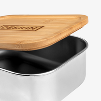 Edelstahl-Lunchbox Detail Deckel