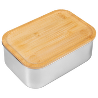 Edelstahl-Lunchbox Draufsicht