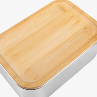 Edelstahl-Lunchbox Draufsicht