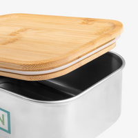 Edelstahl-Lunchbox Detail Deckel