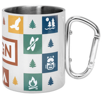 Edelstahl-Sublimationstasse seitlich