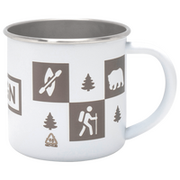 Edelstahltasse seitlich