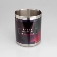 Edelstahltasse mit brillantem Qualitätsdruck
