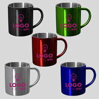 Farbvarianten der Edelstahltasse Klassik, Tasse mit Druck