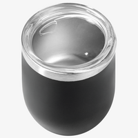 Edelstahl-Thermobecher in bauchiger Form unbedruckt