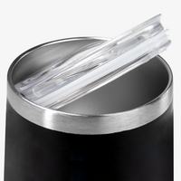 Edelstahl-Thermobecher in bauchiger Form unbedruckt