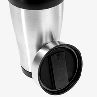 Edelstahl-Thermobecher mit farbigem Griff unbedruckt