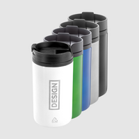 Edelstahl-Thermobecher mit Innenseite aus Kunststoff bedruckt