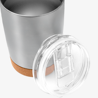 Edelstahl-Thermobecher mit Korkboden unbedruckt