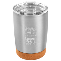 Edelstahl-Thermobecher mit Korkboden graviert