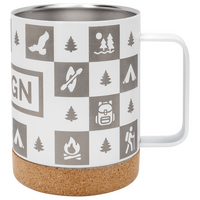 Edelstahl-Thermotasse Korkboden