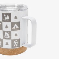 Edelstahl-Thermotasse Metallgriff