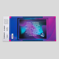 Eintrittskarte, farbig bedruckt, liegend, Rueckseite