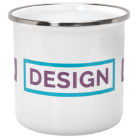 Emaille-Tasse Karamikdruck