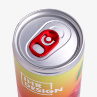 Energydrink Kirsche, bedruckt, Deckel