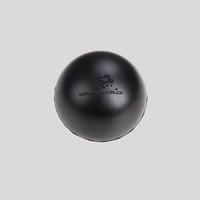 Antistressball Lasergravur, runde Form, schwarz Farben
