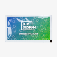 Erfrischungstuch, farbig bedruckt, Motiv