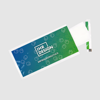 Erfrischungstuch, farbig bedruckt, Motiv, Offen