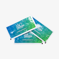 Erfrischungstuch, farbig bedruckt, Motiv, liegend