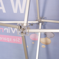 Messewand, farbig bedruckt, details