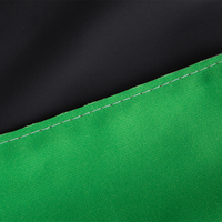 Hochwertige Greenscreen Wand mit Kedersystem inklusive Druck und Versand 5 x 3 gerade Textil Naht