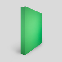 Hochwertige Greenscreen Wand mit Kedersystem inklusive Druck und Versand 5 x 3 gerade Textil eingespannt stehend seitlich 