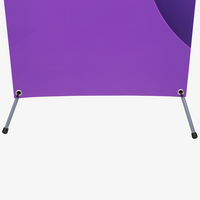 Banner, farbig bedruckt, details