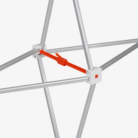 Ersatzgestell für Messewand mit Kedersystem 3 x 3, Modell ab 2025