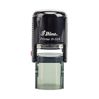 Stempel schwarz, stehend, frontal