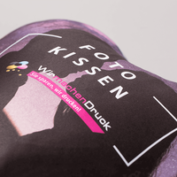 Kissen Herz Form, farbig bedruckt, liegend