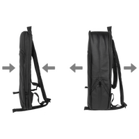 Erweiterbarer Laptop-Rucksack aus wasserdichtem PU, Erweiterungsfunktion