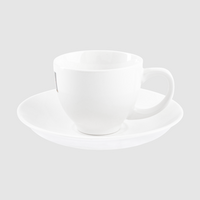 Tasse mit Untersetzer bedruckt seitlich schräg