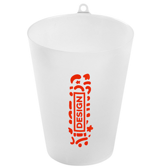 Eventbecher mit Lanyard-&Ouml;se Tampondruck